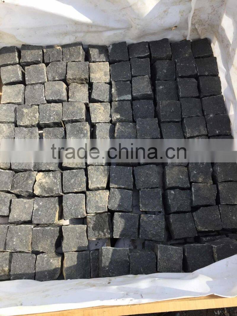 Cobblestone Paver Mats Black Paving Stone Granite Paving Stone