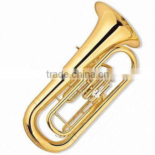 Gold lacquer cupronickel silde 4 -key piston valve Euphonium