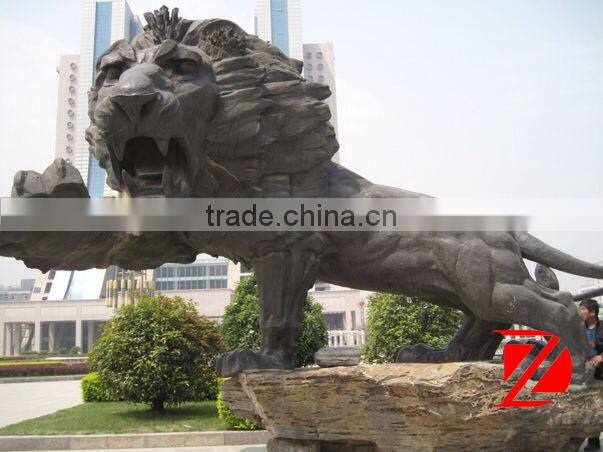 fierce giant lion sculpture