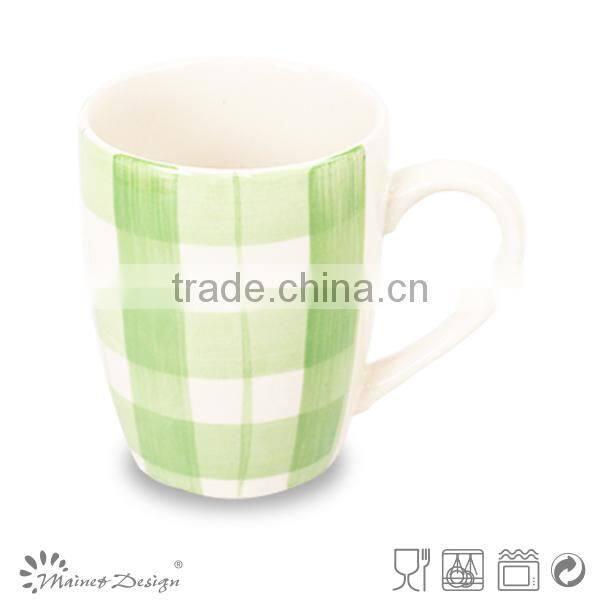 high quality ceramic mug hand painting colour band
