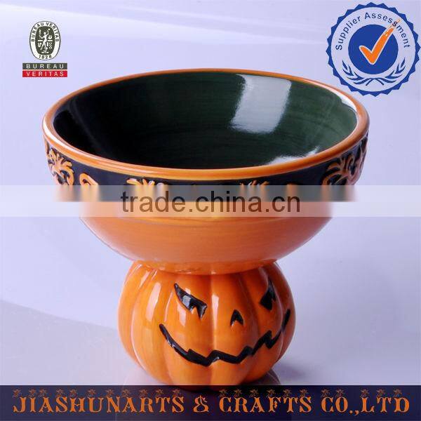 Pumpkin Ceramic Halloween Fruit bowl