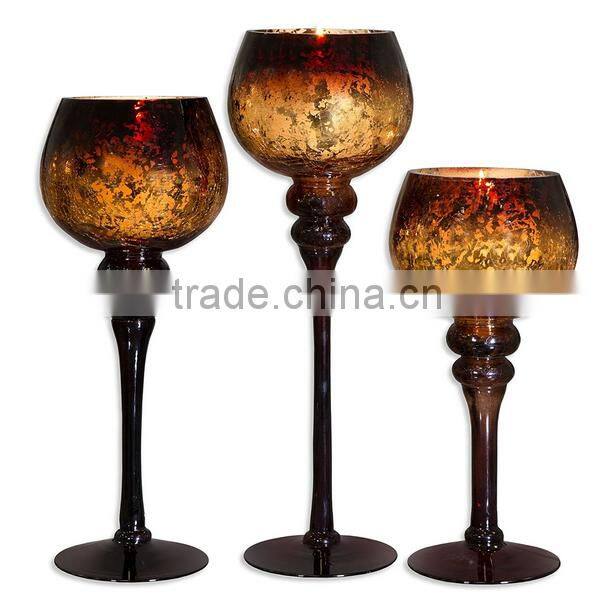 HOT SELL!Mercury Chocolate Hurricanes candle holder