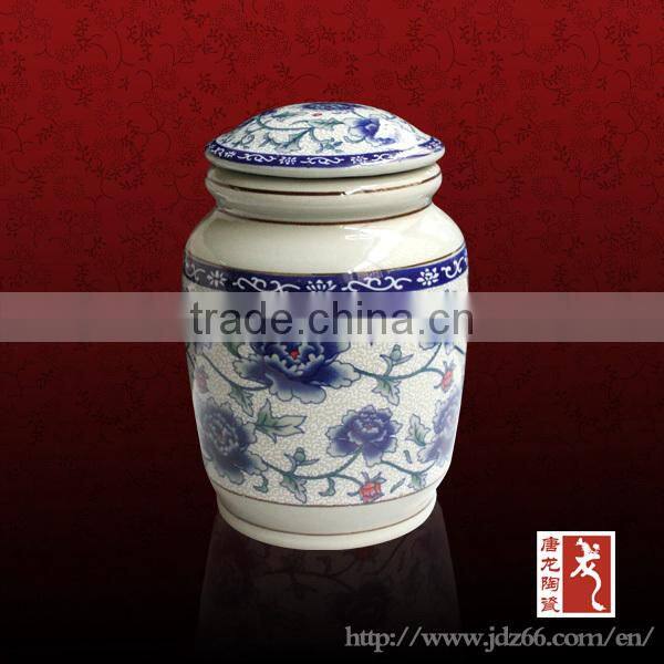custom tea caddy ceramic porcelain bottles manufacturer