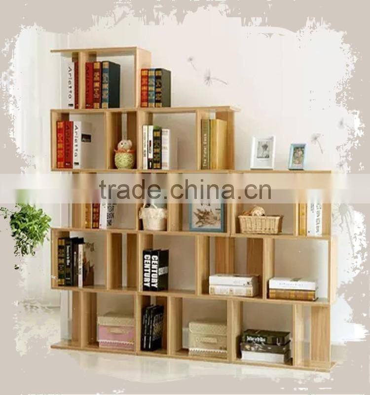triangle decorative living room wooden wall shelf/bookshelf for home furniture
