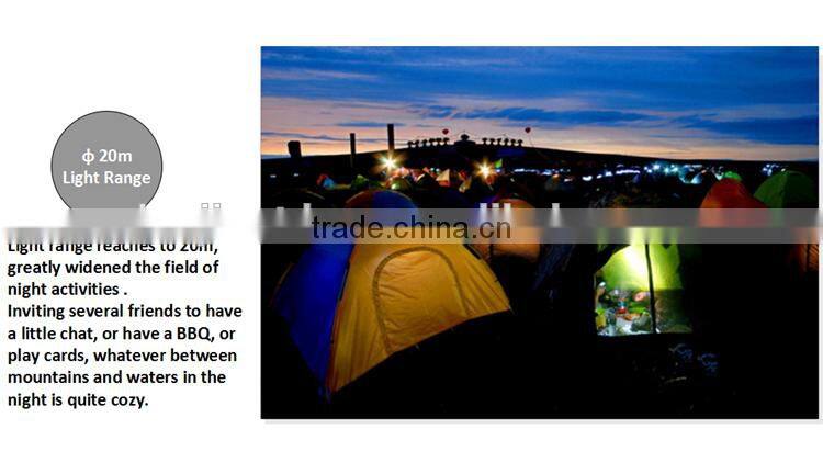 Multifunction Emergency aluminium led ligh Outdoor waterproof camping led light tool light