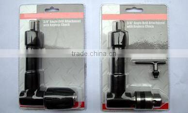Klutch 3/8 in. Angle Drill Attachment with keyless chuck