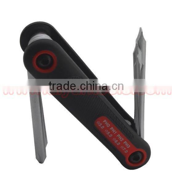 T Type Handle Hex Wrench(spanner) Foldable hex key wrench folding Aluminum Alloy