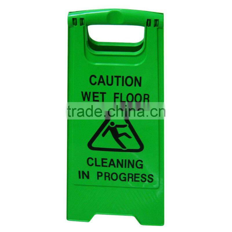 Green red colorful warning sign, caution sign board