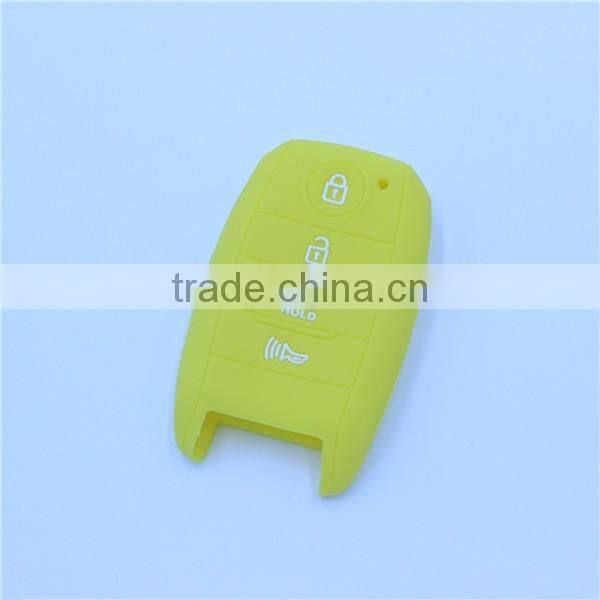 Silicone car key jacket for hyundaikia 4 buttons, silicone car key covers