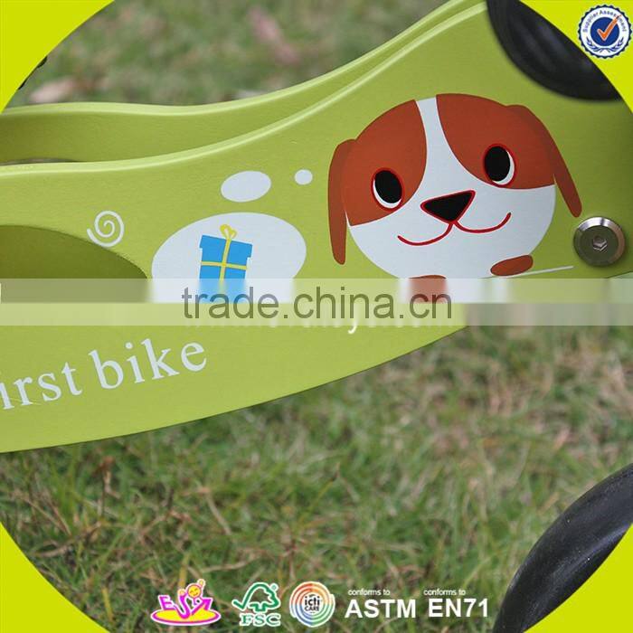 2017 New design wooden balance bike toy children wooden balance bike toy baby wooden balance bike toy W16C098