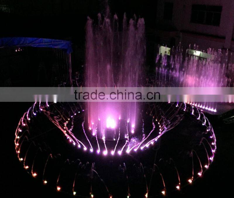 Company welcome culture show graphical drawing water curtain