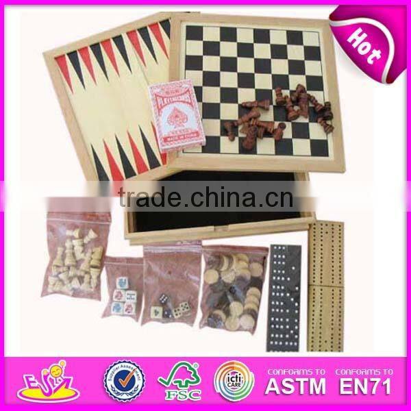 Multifunction wooden board games, hot sale wooden games board, new kids wooden board games W11A032