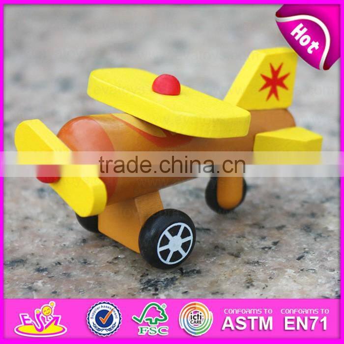 wholesale kids mini wooden toy plane W04A198-S
