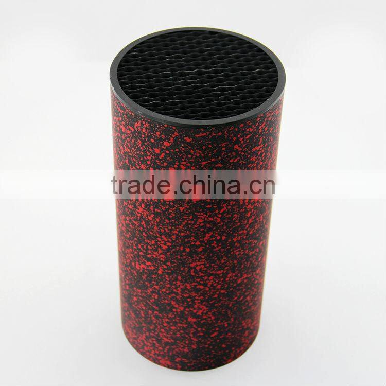 vintage design wholesale knife accessories top sale plastic kitchen ware knife stand in red and black