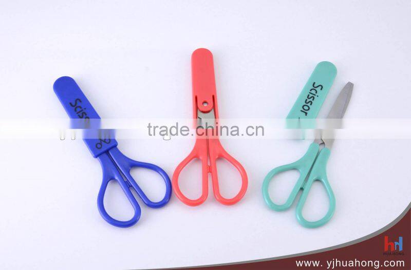 Soft grip titanium-coated blade stationery scissors/office&school scissors