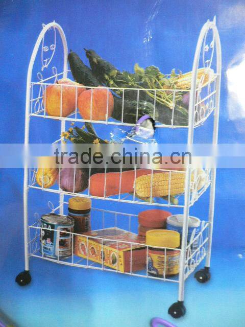 38-2 3-tier cat-head shape kitchen wire shelving