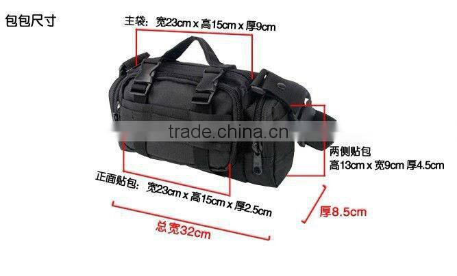 New 2013 outdoor magic black 3P men messenger bag military attack tactics cycling mountaineering sport fans bags