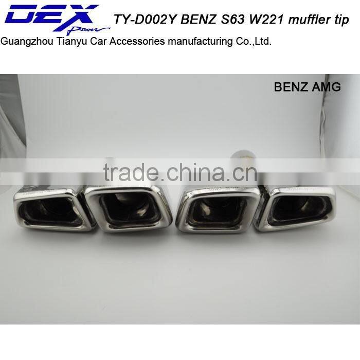 Tianyu DEX auto tuning SS304 b-enz amg s63 w221 exhaust pipe tail tip
