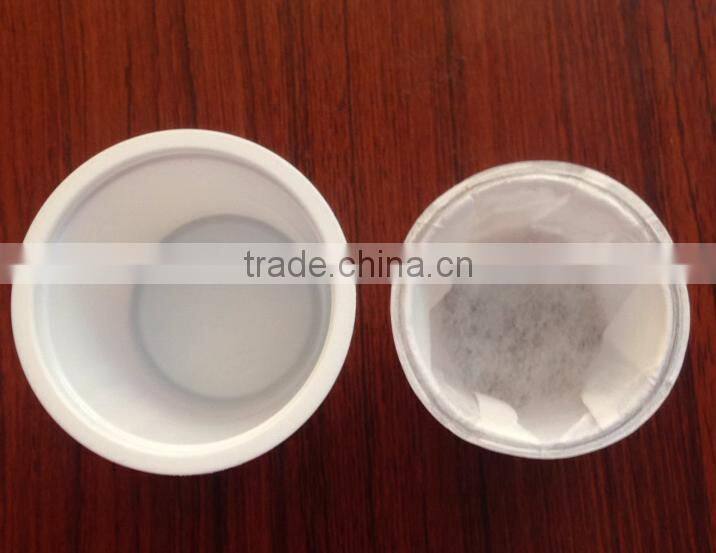 Paper coffee filter with kcup