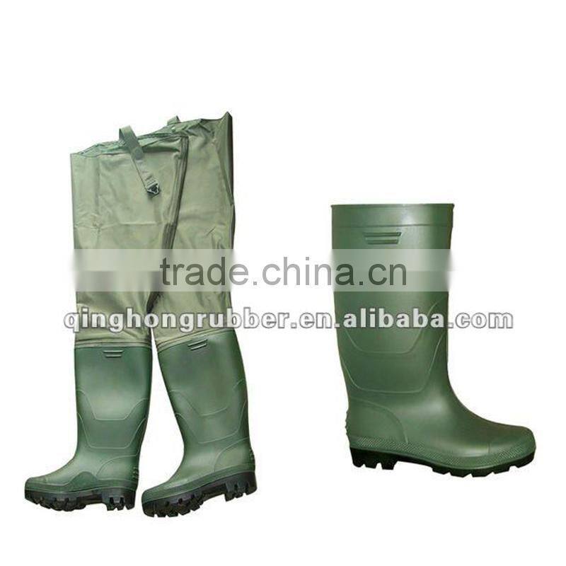 nylon pvc hip fishing waders pants