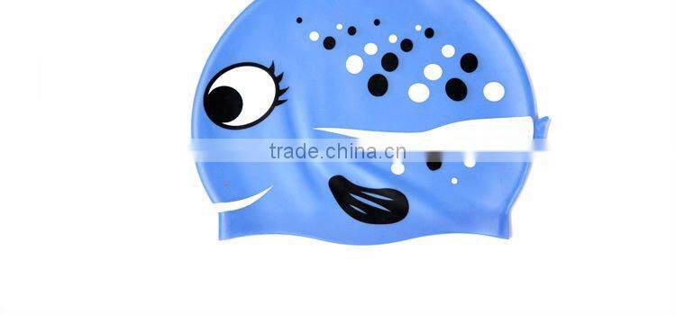 Children cartoon swimming cap ear-protection swim caps
