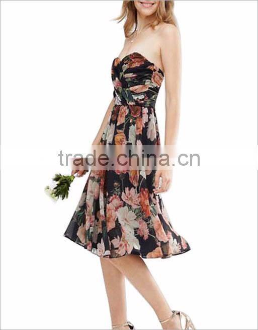 Multi Colors Cheap Print Floral Chiffon New Fashion Women Dress Long Dress Chiffon Maxi Dress New Style With Printed Dress