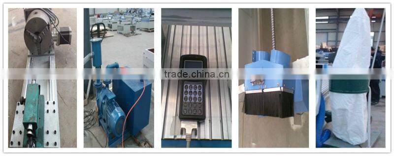 China 3d stepper motor milling 1325 cnc router wood carving rotary axis machine