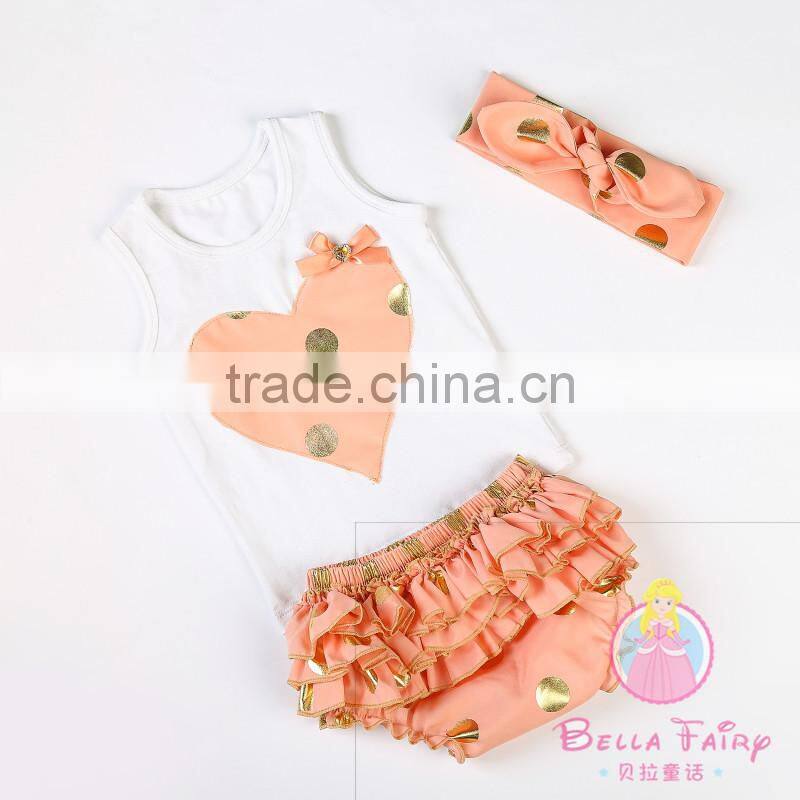 New style Wholesale bulk kids clothes Cheap China Newborn Baby Girls Clothing Set Children's Boutique