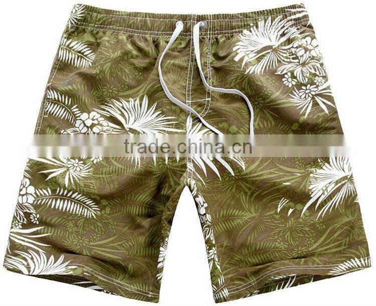 100% polyester poplin men swim trunk swimwear
