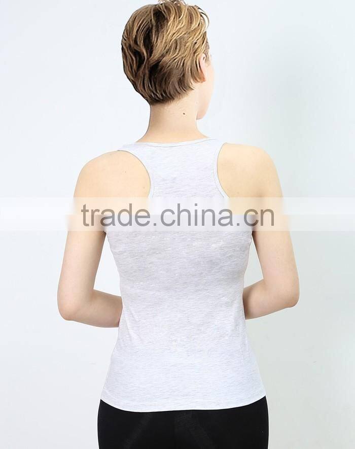 New design fashion low price sexy women white tight tank tops wholesale