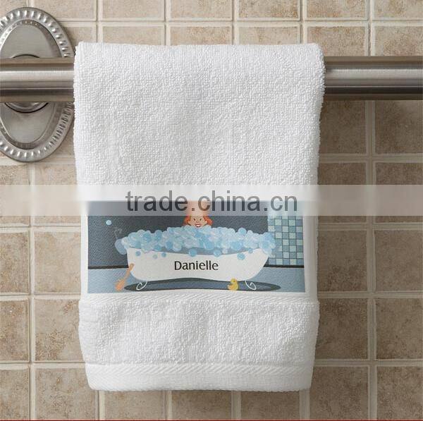 Custom brand printing premium cotton hand towel