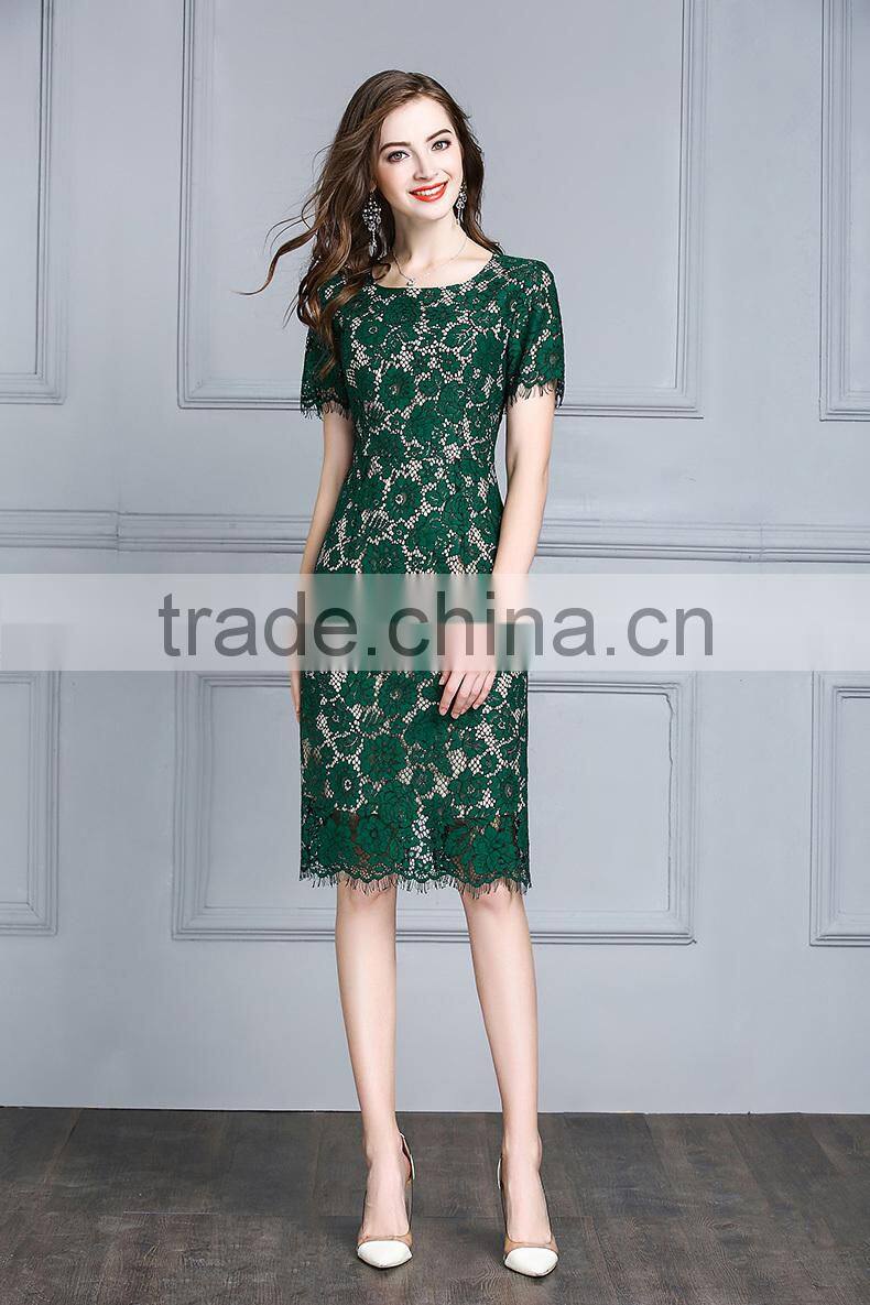 Z&M Women's 2017 New Fashion dress Silk dress Dress dress