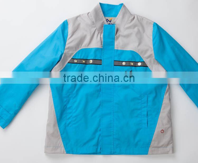 Cotton traffic roadway safety reflective led glow child jacket