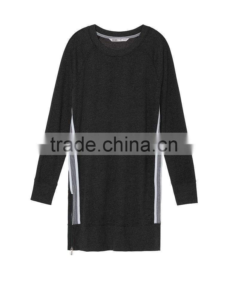 2016 Fashion comfortable ladies plain sweatshirt dress