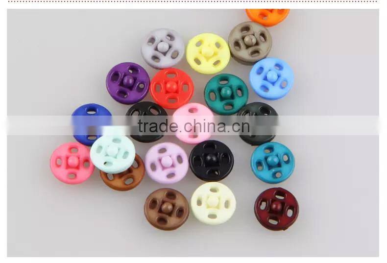 Fashion Childern Colorful Plastic Press Stud Buttons