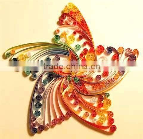 Handmade DIY colorful craft quilling paper strips set
