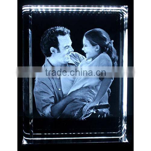 Couple pic 2D laser engraving crystal