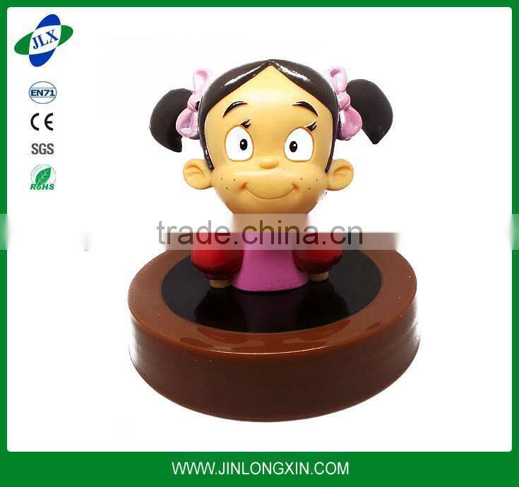 cartoon character figurine plastic bottle cover, personalized candy bottle lid