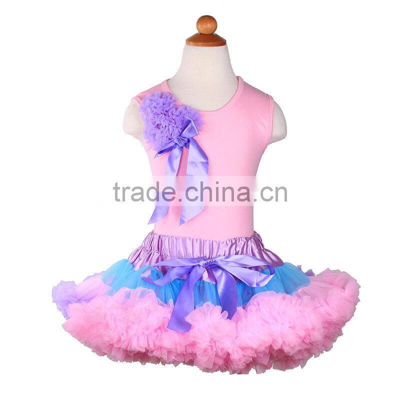 2015Wholesale Fluffy Chiffon Baby Pettiskirt For Infants Holiday Party Wear Pettiskirt Newborn Girls Ruffle Pettiskirt