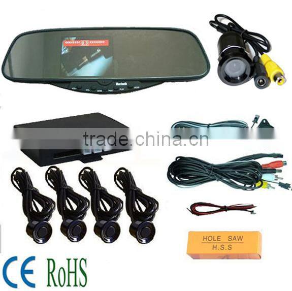 Car Video Rearview Mirror with 3.5 TFT Monitor(Parking Sensor System Optional)(RD728)