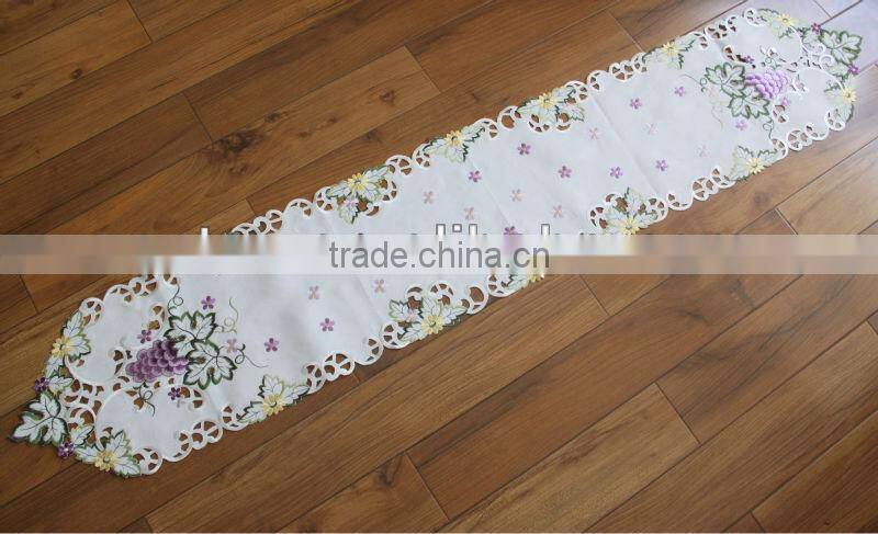 100% Polyester Floral Hand Made Table Runner