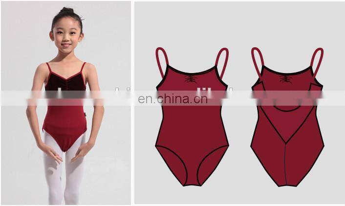 11524107 Camisole Velvet Kids Ballet Leotards