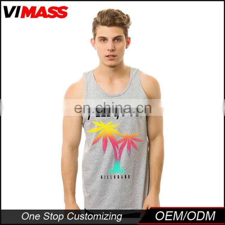 Wholesale Gym Mens Stringer Singlet Custom Tank Top