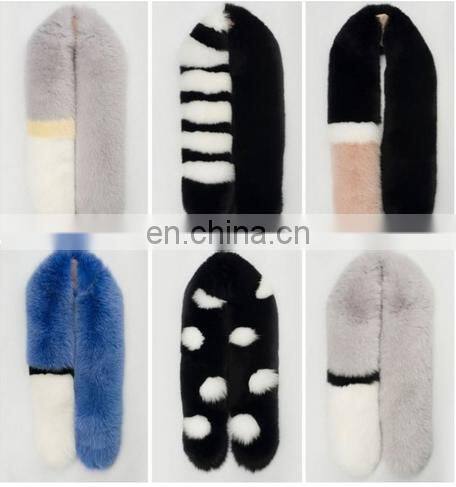 New Fashion Fox Fur Stole Genuine Fox Fur Shawl Fur Cape For Girl