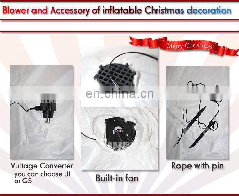 HI lighting inflatable santa claus with gift bag christmas decorations for holiday