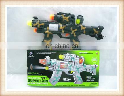 electric flashing plastic fireworks toy gun