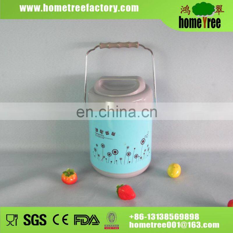 Cartoon Smooth Surface 2 Layers Stainless Steel Kids Lunch Box Bags Set