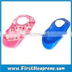 Rainbow Flower 3mm Thick Neoprene Sublimation Printing Baby Bibs