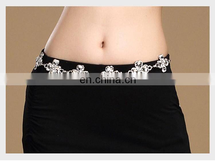 P-9094 Elegant sexy rhinestone stage performance lady new belly dance hip chian