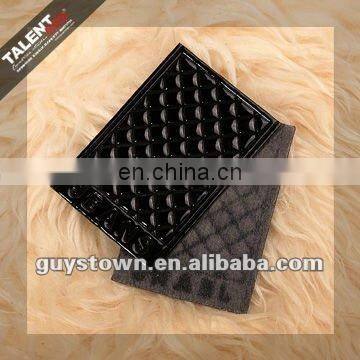 custom PU leather label patch for brand jeans garment